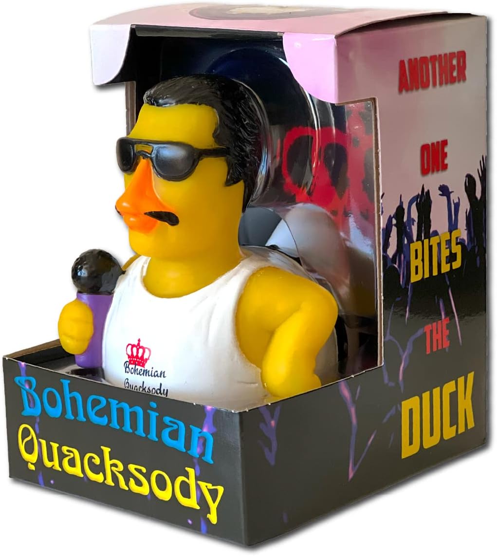 CelebriDucks - Bohemian Quacksody - Floating Rubber Ducks - Collectible Bath Toys Gift for Kids & Adults of All Ages