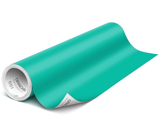 ORACAL 651 Matte Turquoise Vinyl Durable Roll Easy to Weed Permanent Adhesive