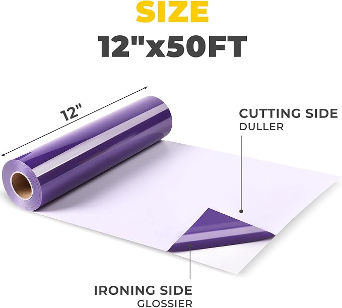HTVRONT Purple Iron on Vinyl