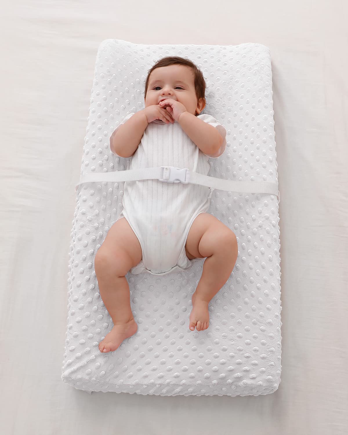 Changing Pad Cover, Soft Changing Table Sheets for Baby Boy and Girl, Diaper Changing Table Cover Fit 32"/34'' x 16" Pad (Cloud Dancer)