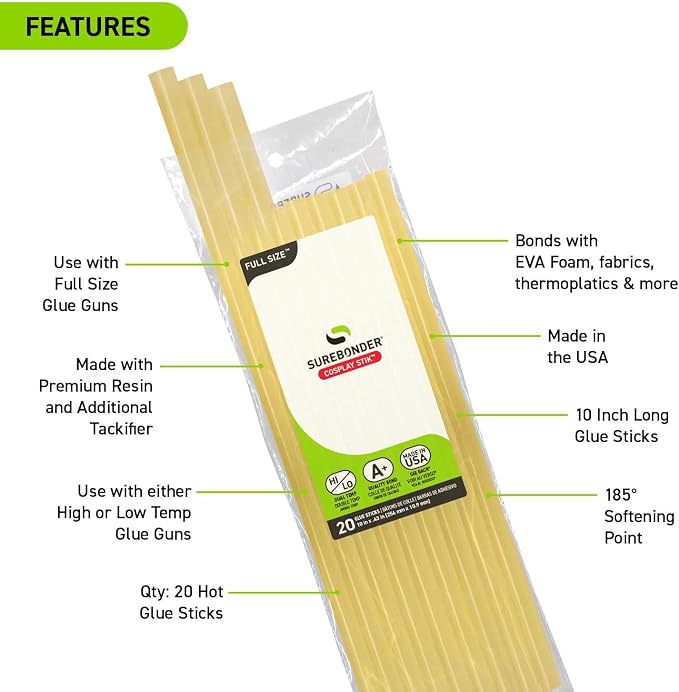Surebonder Cosplay High-Temperature Hot Glue Sticks