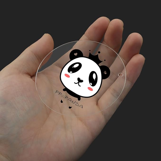 Zorfeter Clear Acrylic Blanks, 3 Inch Round, 40 Pack | Circle Ornament Blanks