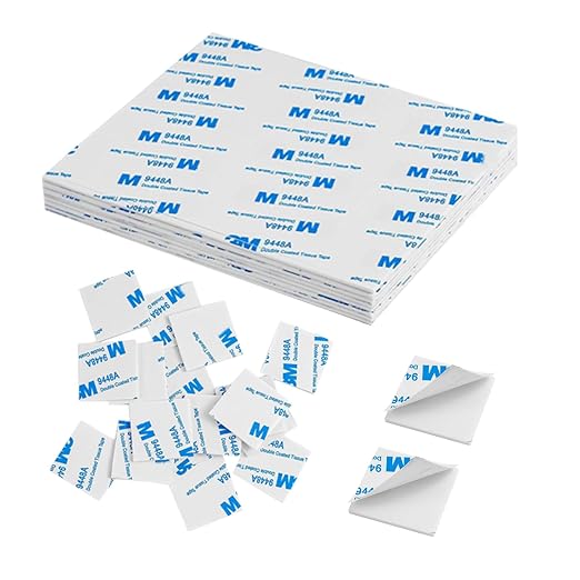 100Pcs Double Sided Foam Tape, Square Sticky Double Sided Adhesive Pads