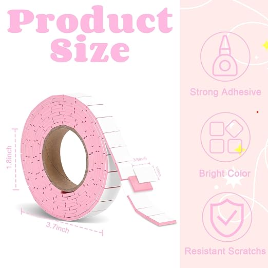 168 Pcs Foam Tape Craft Double Sided Precut 3/4 X 1/2 Inch 3D Adhesive Foam