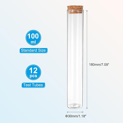 PATIKIL 100ml Test Tubes
