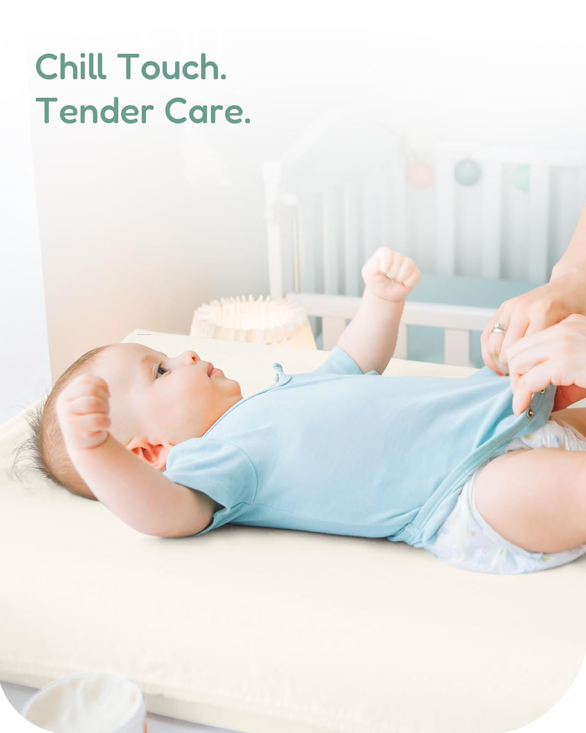 Baby Changing Pad Cover for Girls Boys, Baby Diaper Change Table Pad Covers, Fits Standard Changing Tables, 2 Pack