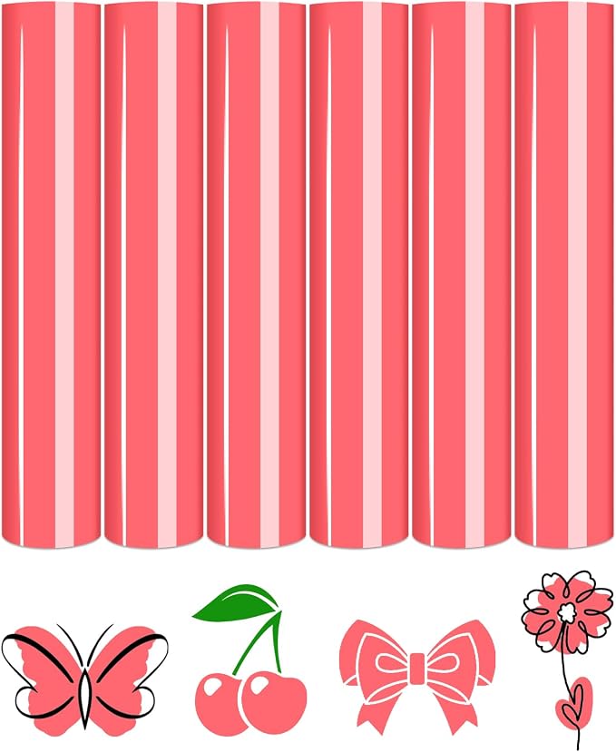 Tintnut Pastel Coral Heat Transfer Vinyl, easy cut & weed, stretch washable