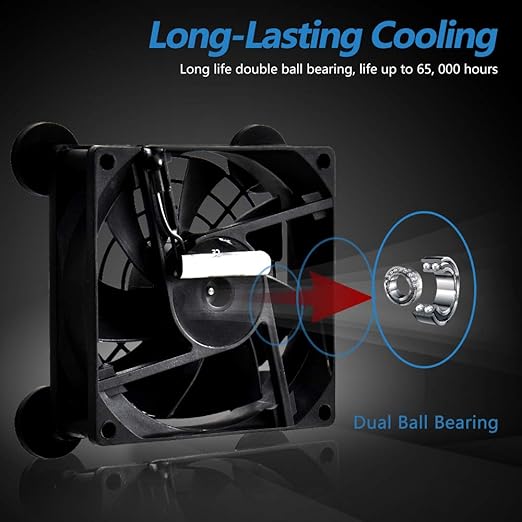 Mini, Compact 40mm x 20mm USB Fan, for VR Gear, Aquarium, Roku, Router, Raspberry Pi, Cosplay, Helmet Cooling Ventilation