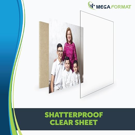 Clear Acrylic Sheets, 0.02 Inch Transparent Thin Plastic Sheets