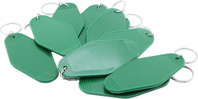 10pcs Blank Hotel Keychains Bulk Vintage Motel Keychain Vinyl HTV printing