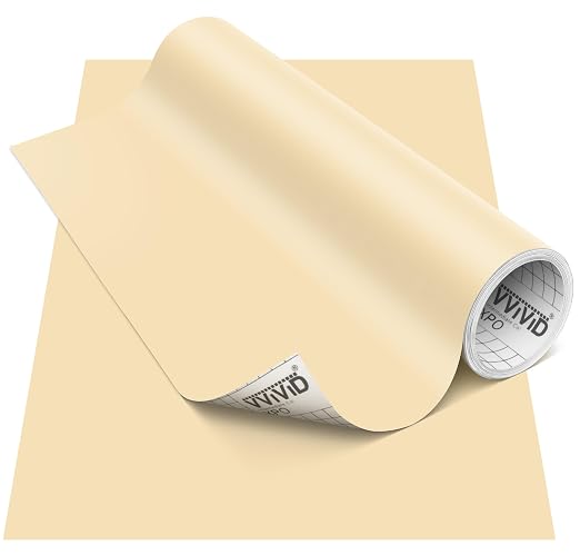 VViViD DECO65 Matte Pastel Beige Permanent Adhesive Craft Vinyl