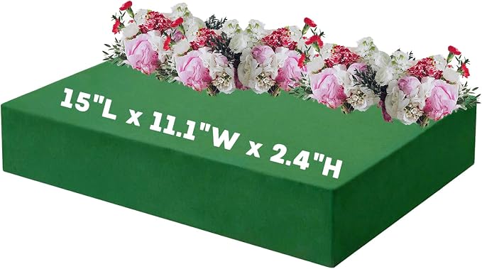 Prashent 1 Pcs Large Floral Foam Blocks, Wet & Dry Green Foam