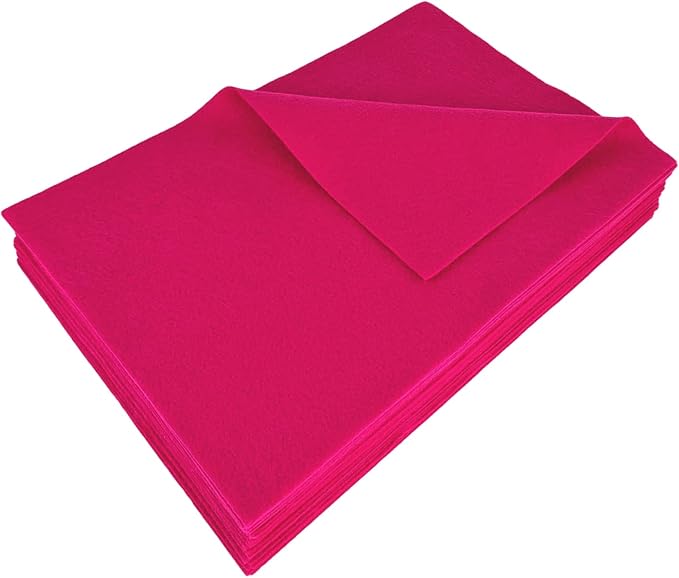 Jtnohx Color Felt, Soft Felt Sheets, 1.4mm Thick 8"x12" Handicraft Felt Fabrics