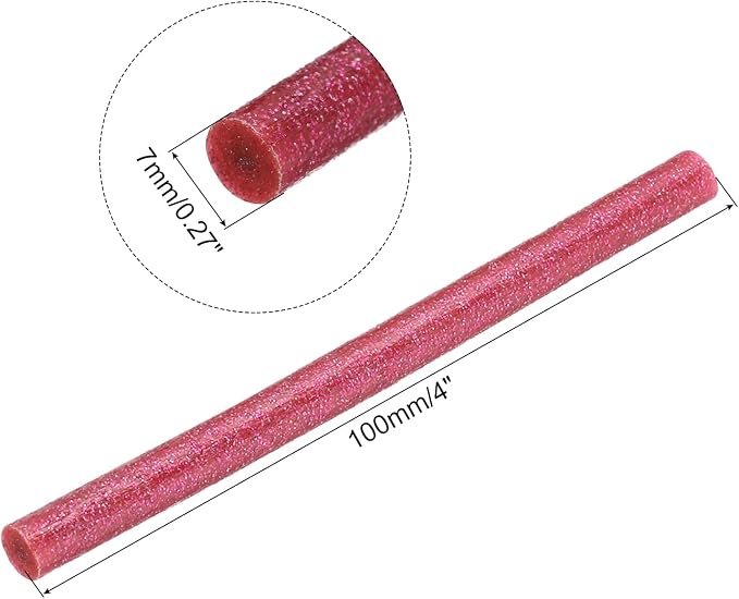uxcell 20pcs Hot Glue Sticks for Glue Gun 7mm/0.28-inch x 4-inch Mini Hot Melt