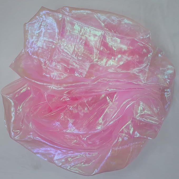Light Pink Iridescent Organza Fabric