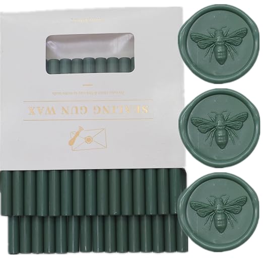 Olive Green Wax Seal Sticks, Sealingwax Gunsticks Set Wedding Invitations