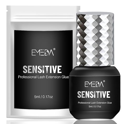 EMEDA Sensitive Eyelash Extension Glue 0.17fl.oz/5ml/1 Sec Drying