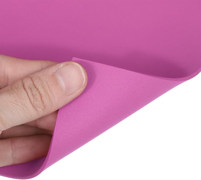 MECCANIXITY EVA Foam Sheets Rose Red 35.4 Inch x 19.7 Inch 2mm Thick Crafts