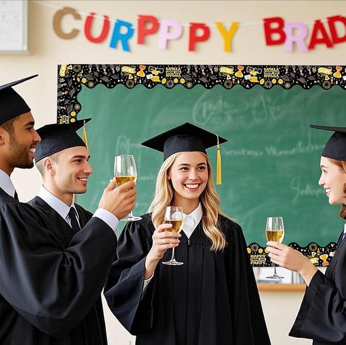 69Ft Graduation Bulletin Board Border Congrats Grad Decoration Trim Stickers