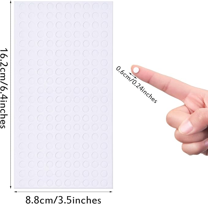 Outus 2400Pcs Foam Dots 3D Adhesive, 12 Sheets Foam Pop Dots