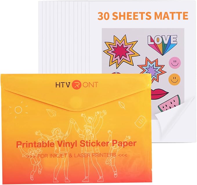 HTVRONT Printable Vinyl Sticker Paper