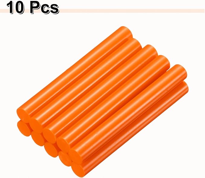 HARFINGTON 10pcs Hot Glue Sticks 0.43" Dia x 3.94" Long EVA Mini Hot Melt