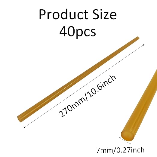 pson 40Pcs 10.6 x 0.27 Inch Hot Glue Sticks