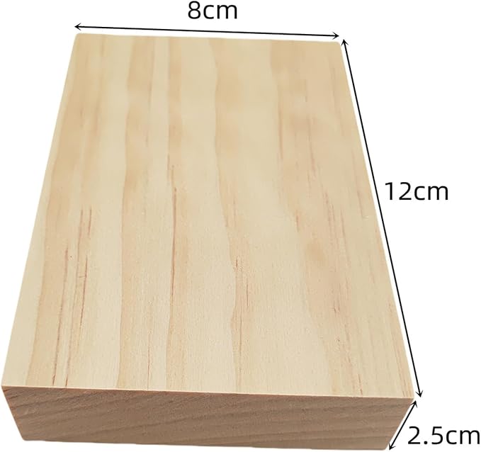 10PCS Rectangle Wood Boards Unfinished Wood Blocks