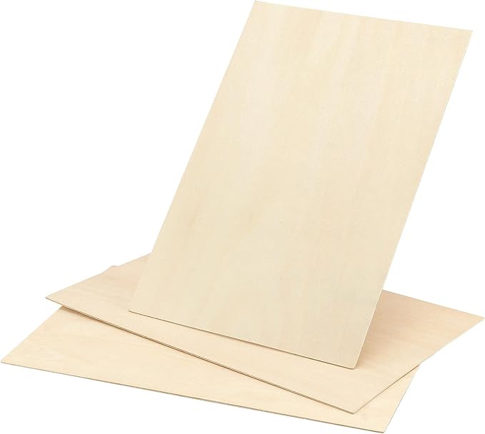JOIKIT 24 PCS 12 x 8 x 1/16 Inch Basswood Sheets, 1.5mm Thick Unfinished