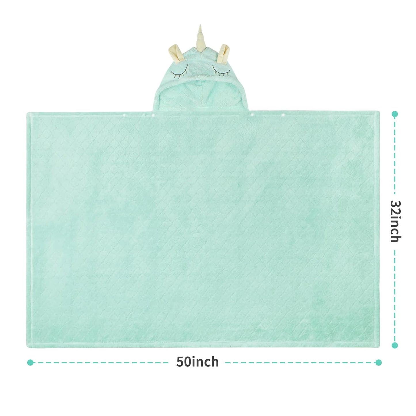 Toddler Bath Towel Hooded Kids Bath Towels for Boy Girl 0-5 Years, 2-Pack Soft Absorbent Toddler Beach Towels for Baby Essential, Large Thick 50''x32''