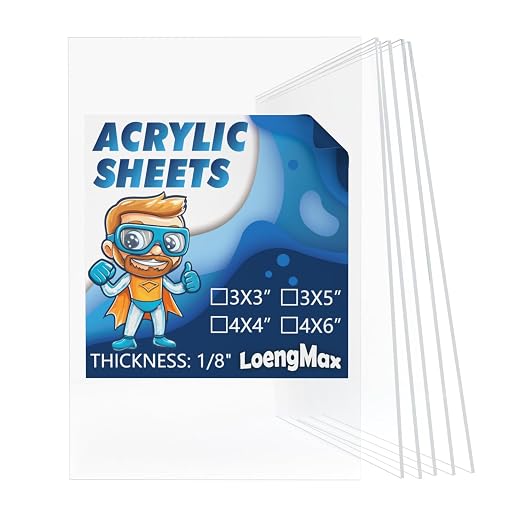 1/8" Thick Clear Acrylic Sheet 4" x 6"