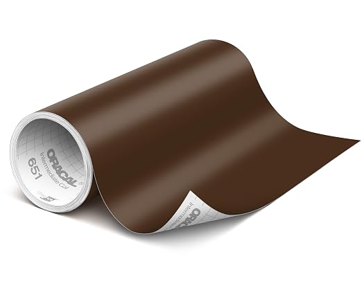 ORACAL 651 Matte Brown Vinyl Durable Roll Easy to Weed Permanent Adhesive Craft