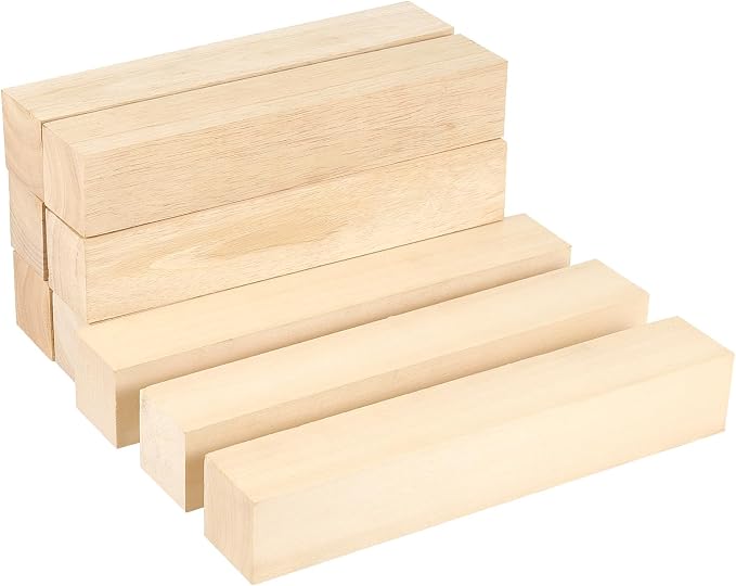 50 PCS Basswood Carving Blocks, Coloring Decorat