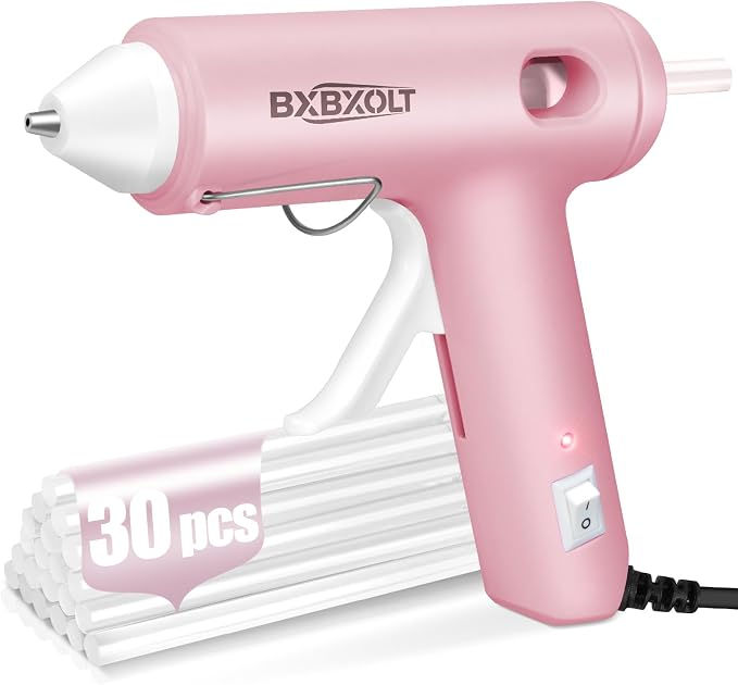 Mini Hot Glue Gun Set with 30 Glue Sticks, Fast Preheating Hot Melt