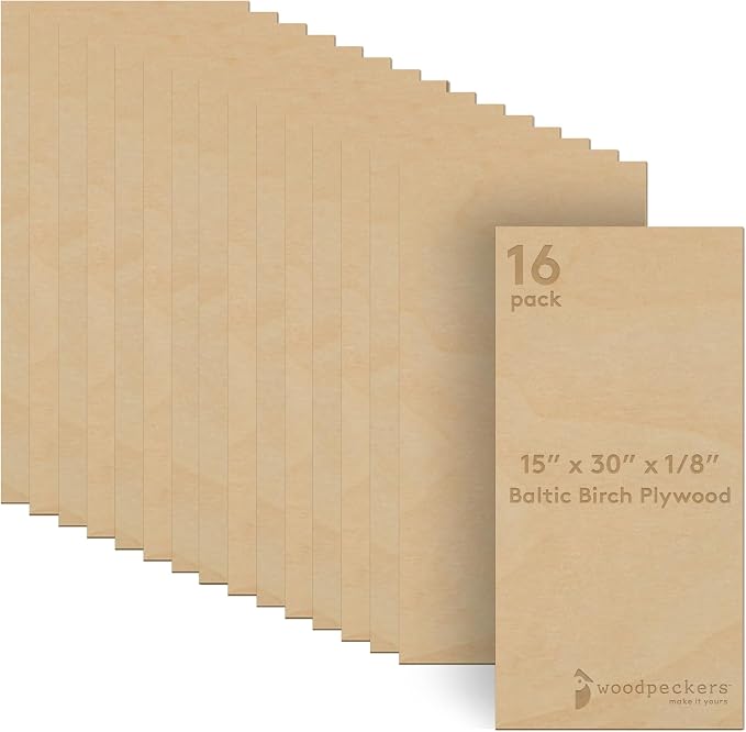Baltic Birch Plywood 3 mm, 1/8 Inch Craft Wood, B/BB Grade, Stronger Than