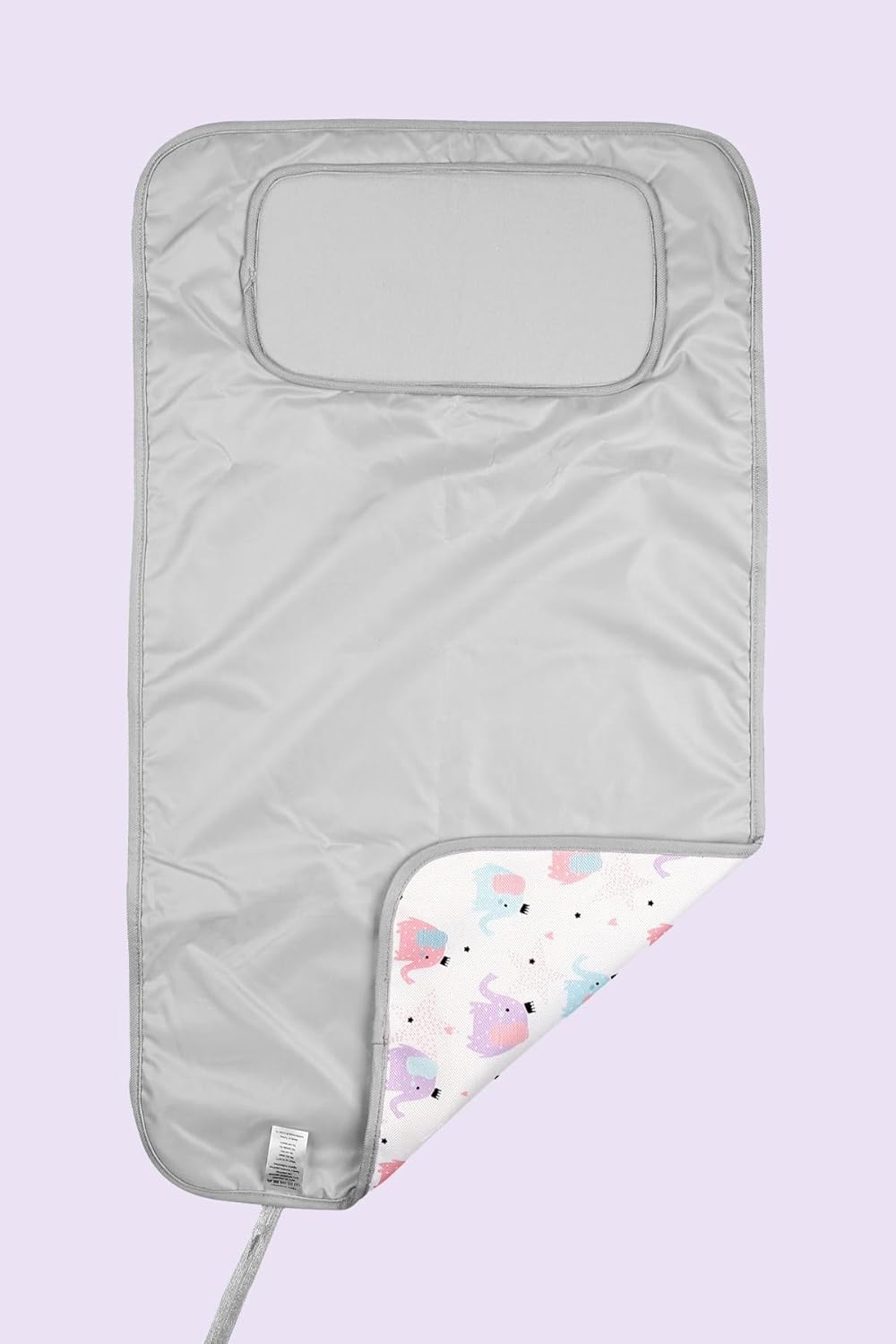 Hamur Home Portable Changing Pad – Waterproof, Washable & Easy Wipe Clean, Foldable Travel Baby Changing Mat for Diaper Bag, Compact & Lightweight, Must-Have for Newborns (Elephant Pattern)