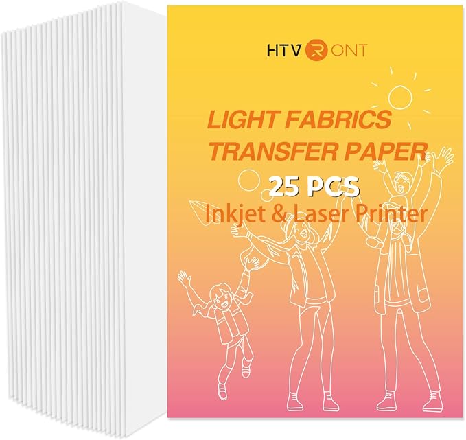 HTVRONT Heat Transfer Paper for Light T Shirts