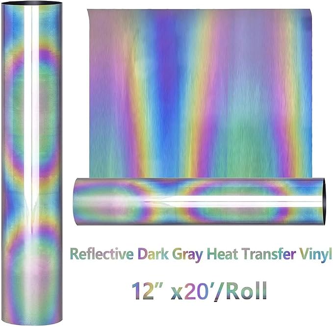 HTVVETUR Glow in The Dark HTV Heat Transfer Vinyl Roll 12 Inch by 20 Feet Iron