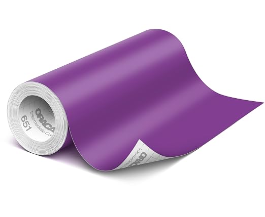 ORACAL 651 Matte Violet Vinyl Durable Roll Easy to Weed Permanent Adhesive