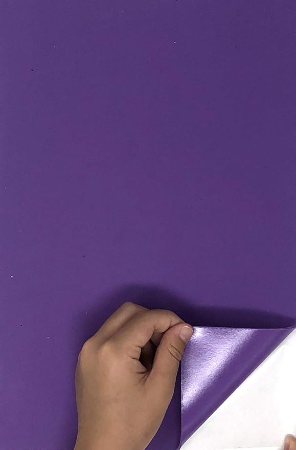 Allgala 20 Pack Self-Adhesive EVA Foam Paper 8x12 Inch Sheets-Purple-CF85406