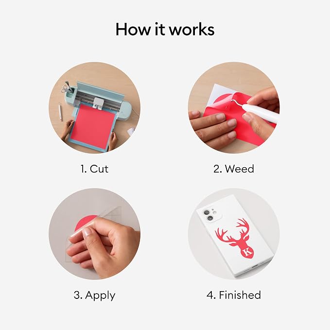 Cricut Removable Vinyl, Cardinal Red, Wall Decals, in-House Décor