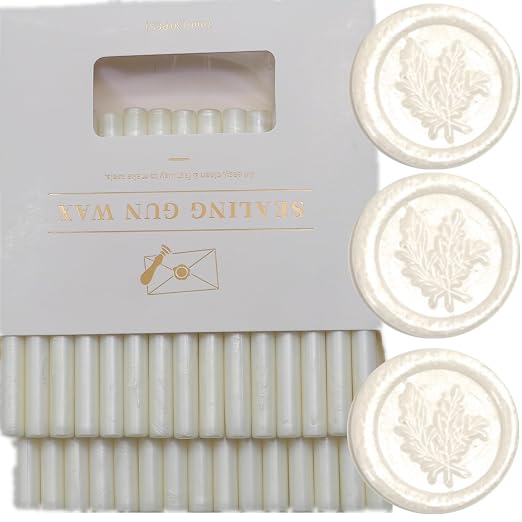 Wax Seal Sticks Pearl White, Mini Wax Seal Sticks Pearl White Wax Sticks Suit