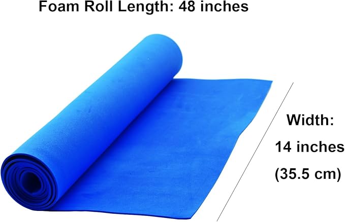 EVA Foam Roll | High Density 85kg/m3 | 2mm Thick | 48"x14" | Ideal