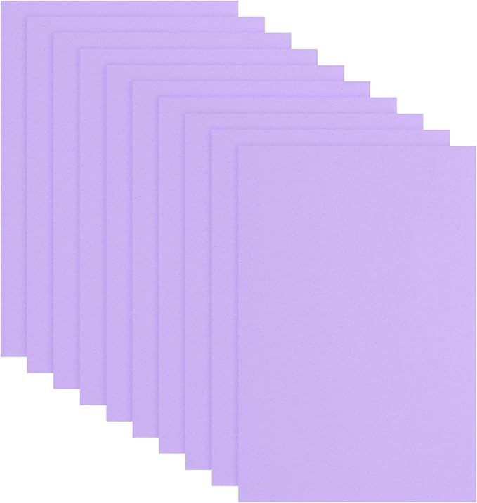 uxcell 10 Pcs Purple EVA A4 Foam Sheets Crafts, 12 x 8 Inch Foam Paper