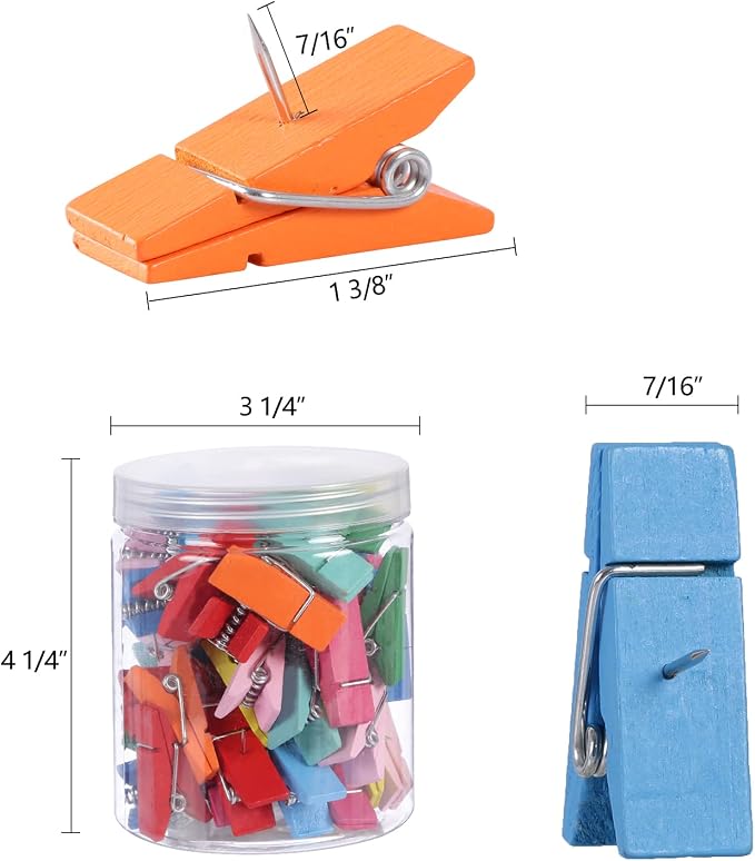 50Pcs Push Pin Clips Thumb Tacks
