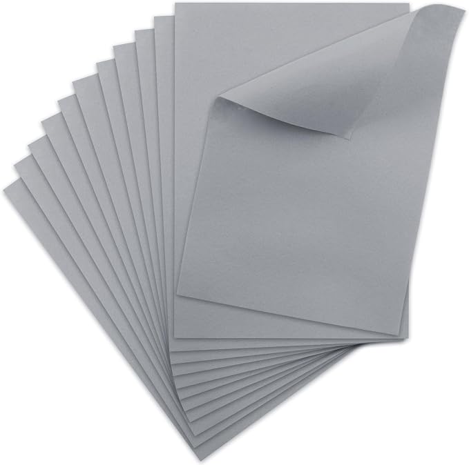 12 Pcs Felt Sheets, 7x11 Inch Stiff Felt