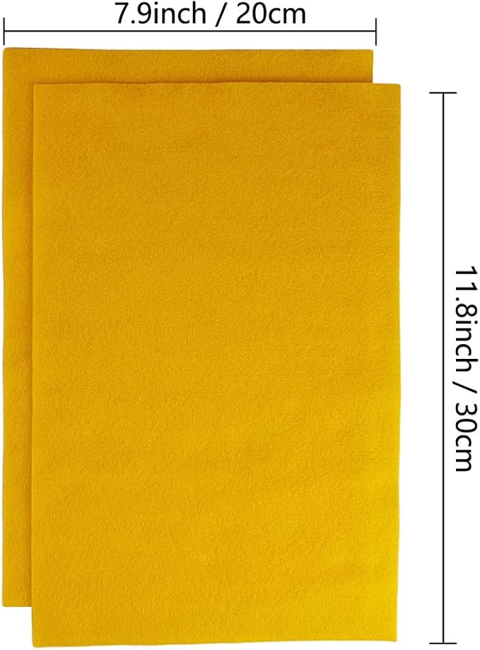 Jtnohx Color Felt, Soft Felt Sheets, 1.4mm Thick 8"x12" Handicraft Felt Fabrics
