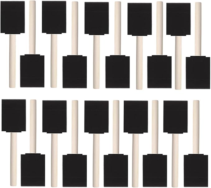 20 PCS Foam Paint Brushes, 1.6 Inch Sponge Brush