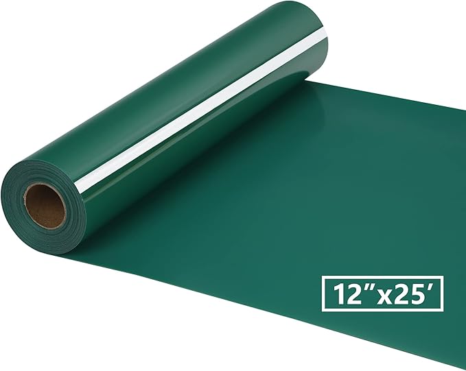 HTV Iron on Vinyl 12Inch by 25ft Roll HTV Heat Transfer Vinyl