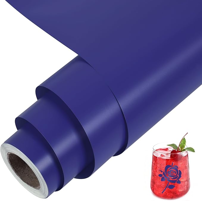 TORC Navy Blue Permanent Vinyl 12" x 14 FT Matte Navy Adhesive Vinyl Roll